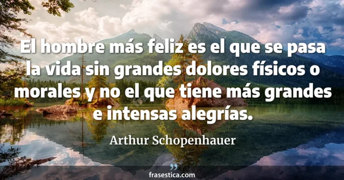 Cita de Arthur Schopenhauer