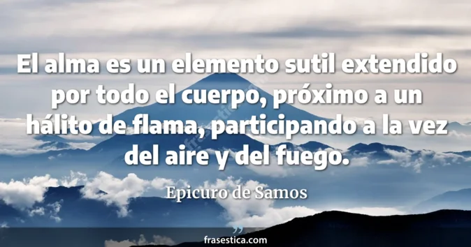 Cita de Epicuro de Samos