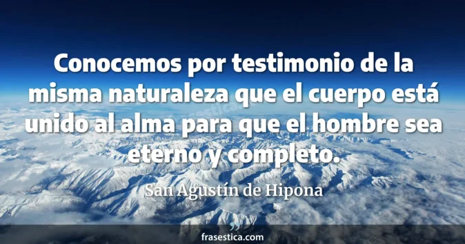 Cita de San Agustín de Hipona