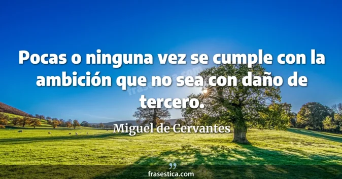 Cita de Miguel de Cervantes