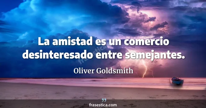 Cita de Oliver Goldsmith