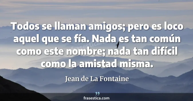 Cita de Jean de La Fontaine