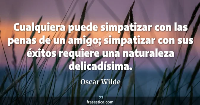 Cita de Oscar Wilde