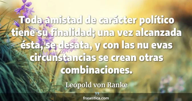 Cita de Leopold von Ranke