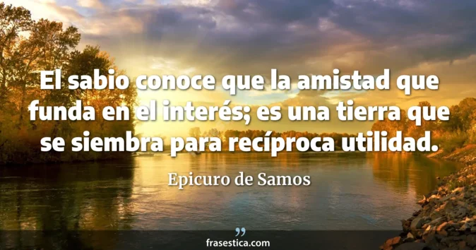 Cita de Epicuro de Samos