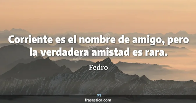 Cita de Fedro
