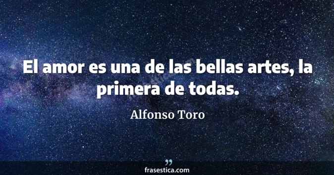 Cita de Alfonso Toro