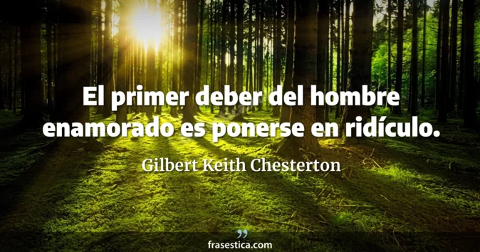 Cita de Gilbert Keith Chesterton