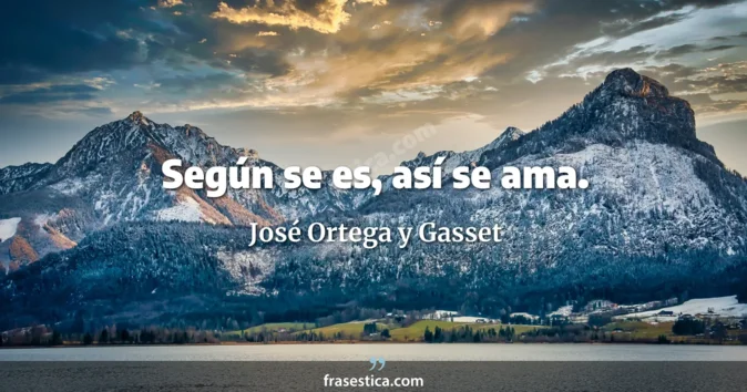 Cita de José Ortega y Gasset