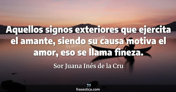 Cita de Sor Juana Inés de la Cru