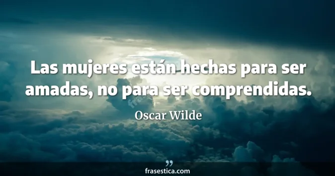 Cita de Oscar Wilde