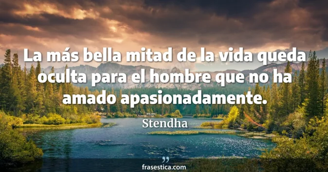 Cita de Stendha