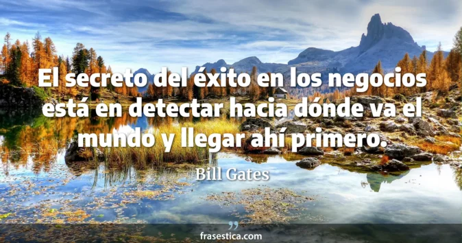 Cita de Bill Gates