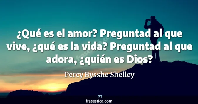 Cita de Percy Bysshe Shelley