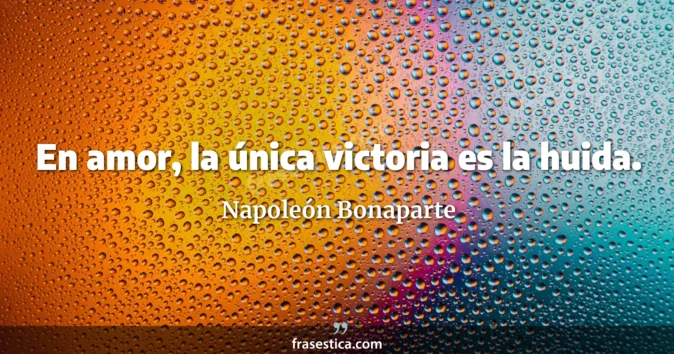 Cita de Napoleón Bonaparte