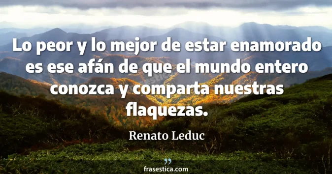 Cita de Renato Leduc