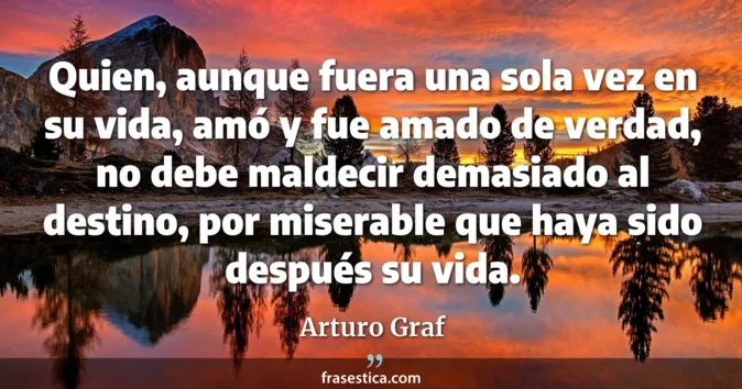 Cita de Arturo Graf