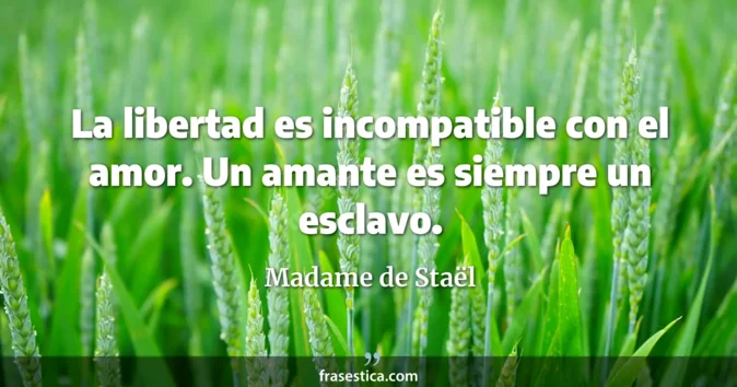 Cita de Madame de Staël