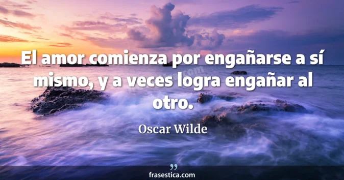 Cita de Oscar Wilde