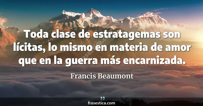 Cita de Francis Beaumont