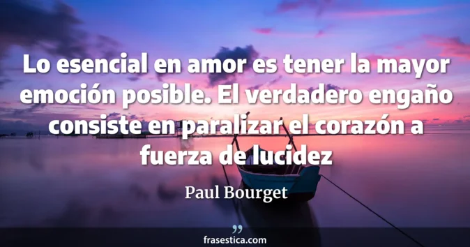 Cita de Paul Bourget