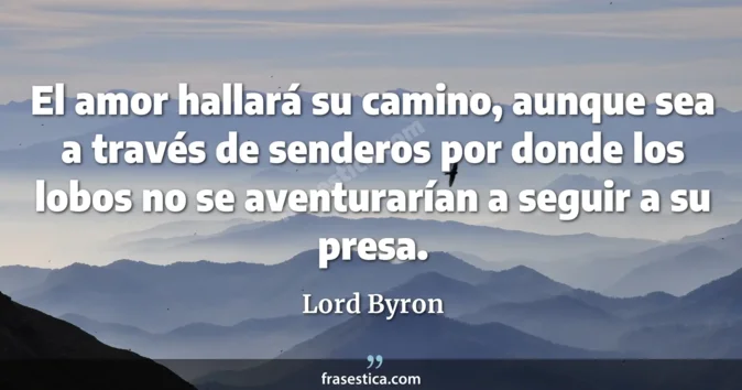 Cita de Lord Byron