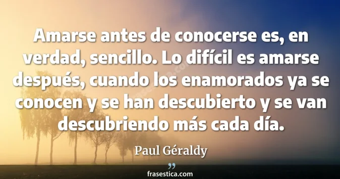 Cita de Paul Géraldy