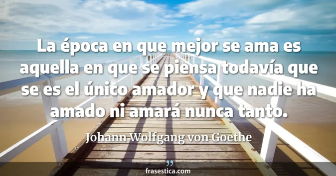 Cita de Johann Wolfgang von Goethe