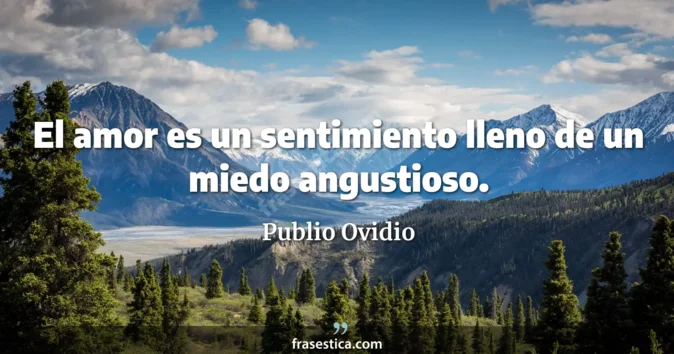 Cita de Publio Ovidio