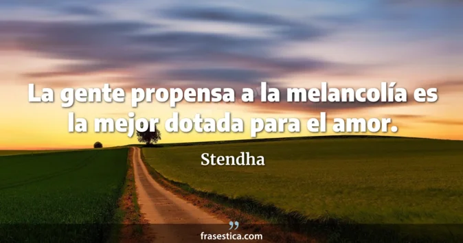 Cita de Stendha