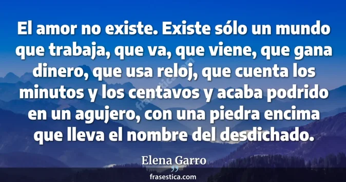 Cita de Elena Garro