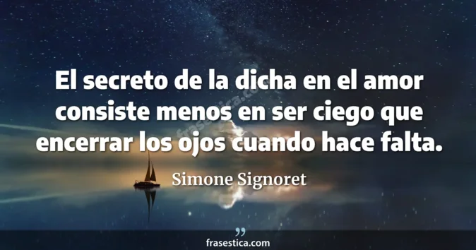 Cita de Simone Signoret