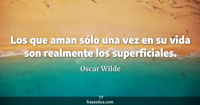Cita de Oscar Wilde