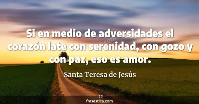 Cita de Santa Teresa de Jesús