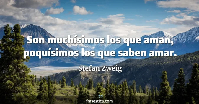Cita de Stefan Zweig