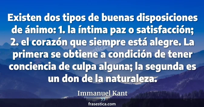Cita de Immanuel Kant