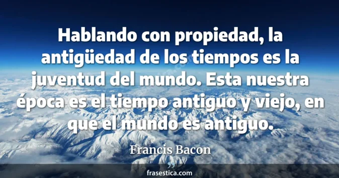 Cita de Francis Bacon