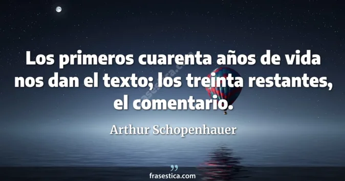 Cita de Arthur Schopenhauer