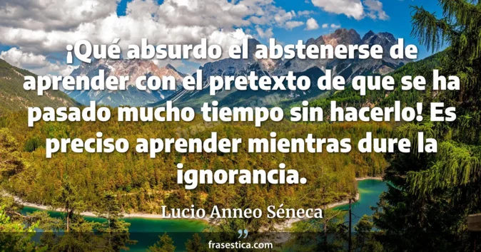 Cita de Lucio Anneo Séneca