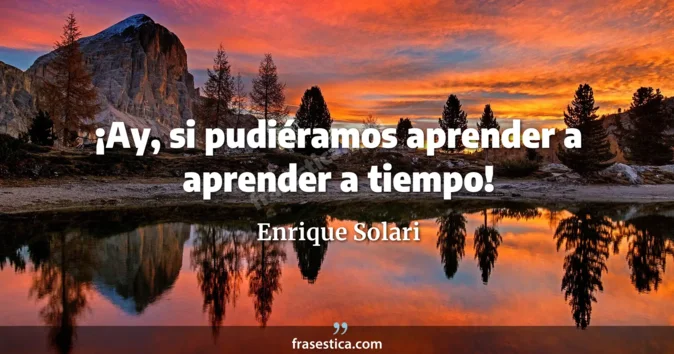 Cita de Enrique Solari