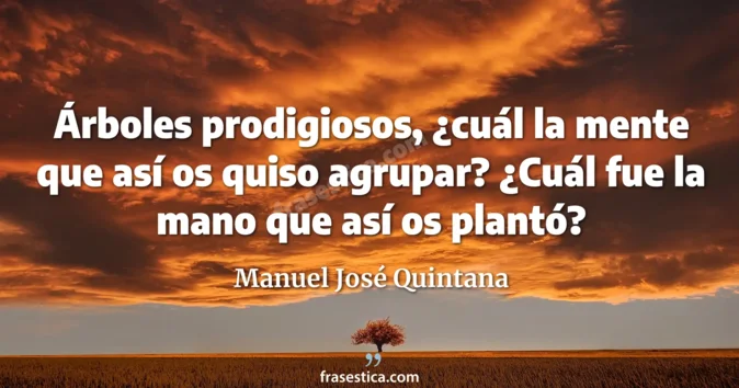 Cita de Manuel José Quintana