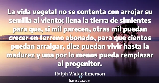 Cita de Ralph Waldo Emerson