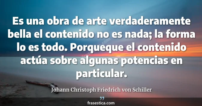 Cita de Johann Christoph Friedrich von Schiller