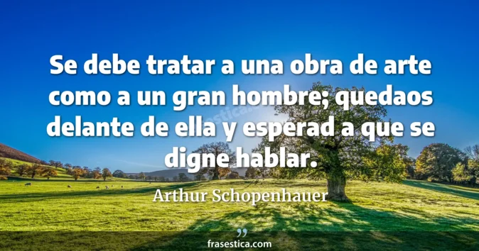 Cita de Arthur Schopenhauer