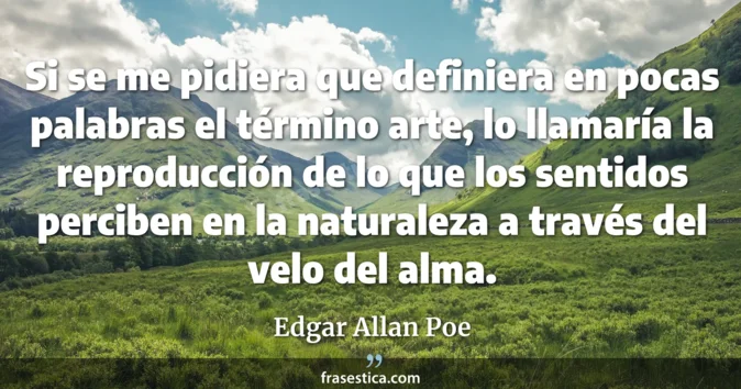 Cita de Edgar Allan Poe
