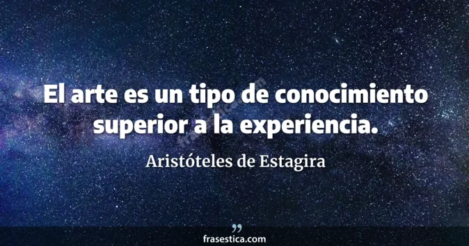 Cita de Aristóteles de Estagira