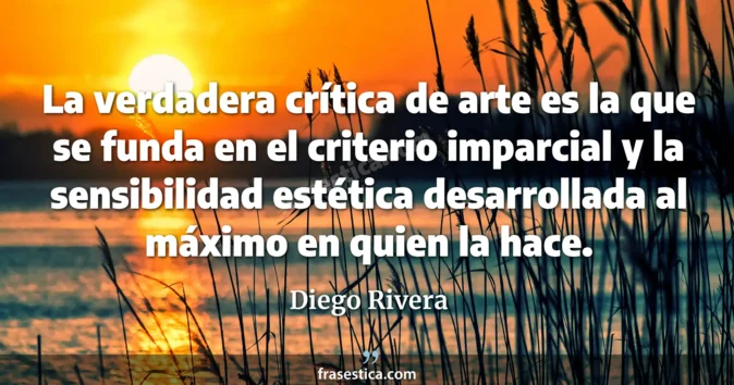 Cita de Diego Rivera