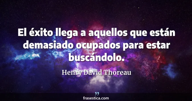 Cita de Henry David Thoreau