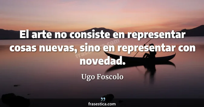 Cita de Ugo Foscolo