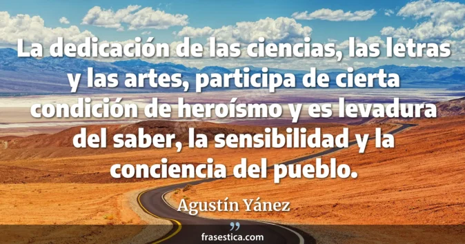 Cita de Agustín Yánez